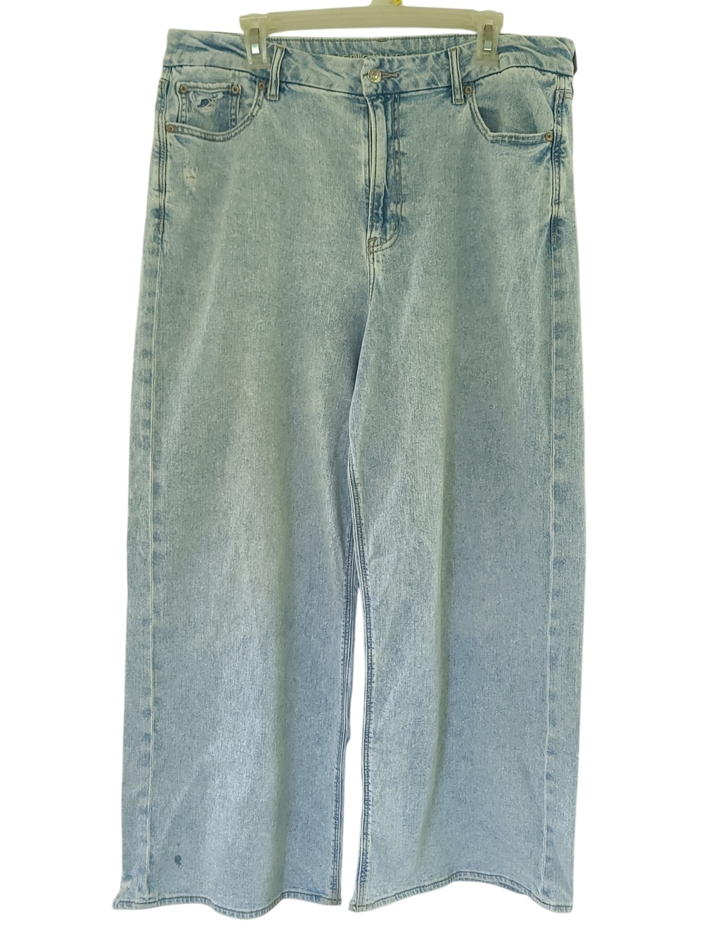 American Eagle Outfitters Light Blue Baggy And Wide Leg Jeans Size 16